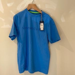 Vineyard vines blue swim/sun shirt